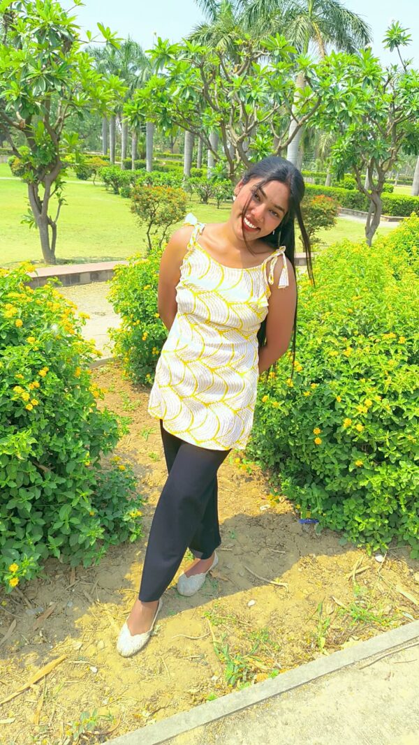 ysk2 Yellow Strap Kurti